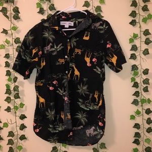 Old Navy Safari Collard Shirt, S